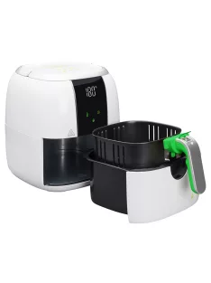   Фритюрник с горещ въздух Sencor SFR 5320WH, 1400 W, 3L, Бял/Зелен - Код G5220