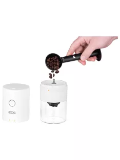   Преносима електрическа кафемелачка ECG KM 150 Minimo White, 13 W, макс. 120 мл, Бял - Код G5467