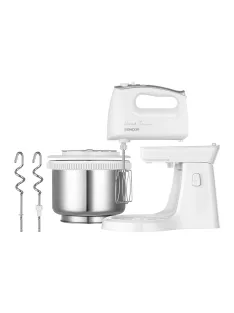   Ръчен миксер с купа SENCOR SHM 6206SS, 500 W, Купа 2.5L, Бял - Код G5480