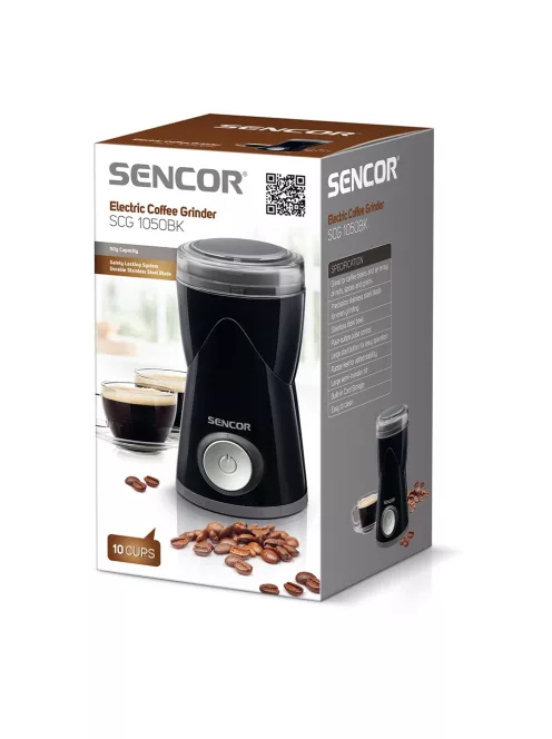 Електрическа кафемелачка SENCOR SCG 1050BK, 150W, Черен - Код G5495