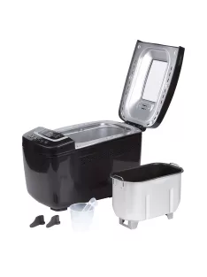   Хлебопекарна с две бъркалки ZEPHYR ZP 1446 E, 800W, 900-1250 гр, 12 програми, Таймер, Книжка с рецепти, Черен - Код G8030