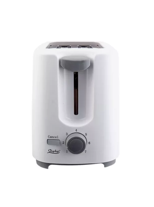Тостер ZEPHYR ZP 1440 W, 700W, 2 филийки, 7 степени, Тавичка за трохи, Бял - Код G8259