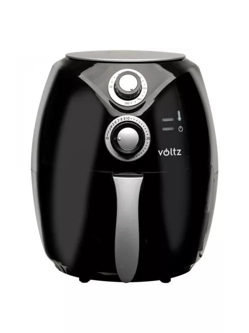 Фритюрник с горещ въздух Air Fryer Voltz/Rosberg V51980C, 1600W, 2.6 литра, 80°C~200°C, Таймер, Черен - Код G8357