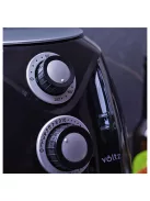 Фритюрник с горещ въздух Air Fryer Voltz/Rosberg V51980C, 1600W, 2.6 литра, 80°C~200°C, Таймер, Черен - Код G8357
