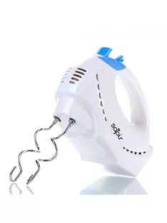   Миксер SAPIR SP 1110 GPO, 200W, 5 скорости + Турбо, 4 бъркалки, Бял/син - Код G8418