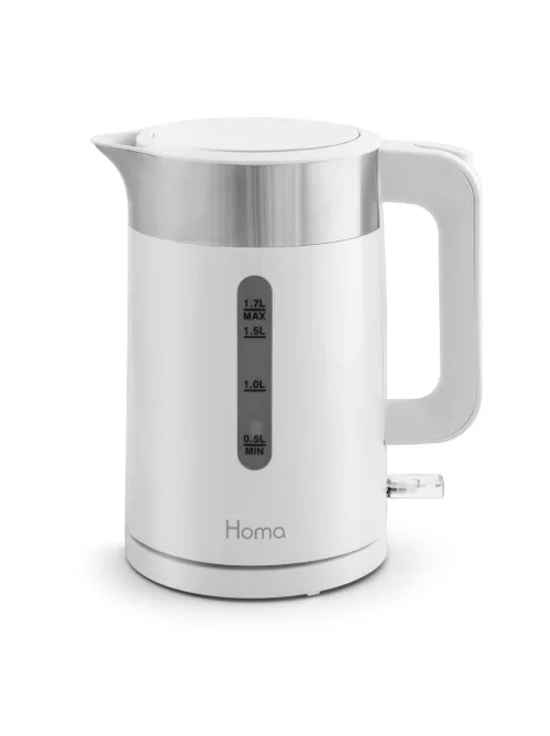 Електрическа кана Homa HK-4977 Cadis, 1850-2200W, 1,7L, Бял/Сив - Код G8722