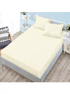   Едноцветен долен чаршаф с ластик и две калъфки (за матрак от 160x200 до 180x200) EmonaMall, 3 части - Модел S18233
