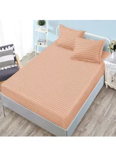   Едноцветен долен чаршаф с ластик и две калъфки (за матрак 160x200) EmonaMall, 3 части - Модел S18258
