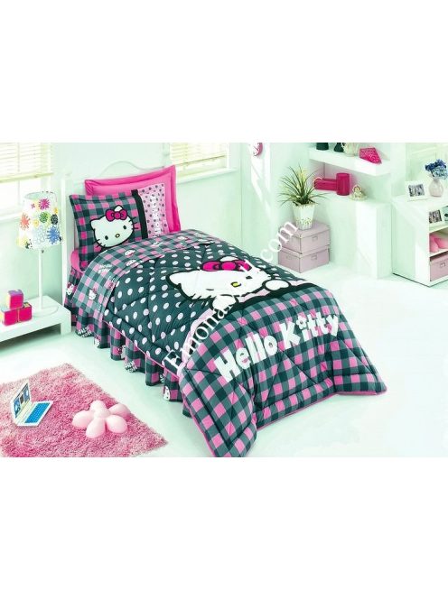 Единичен Памучен Спален Комплект с Олекотена Завивка - Модел S4760