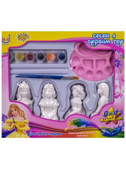 Детски комплект за оцветяване на гипсови принцеси EmonaMall - Код W2457