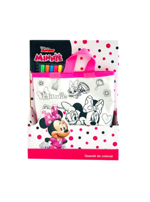 Minnie Mouse színező táska gyerekeknek-Minnie Mouse színező táska gyerekeknek