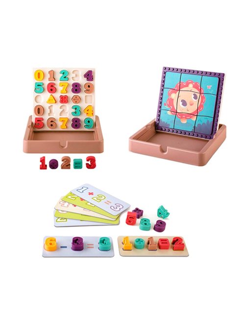 Gyerekes doboz számokkal és puzzle