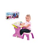 Fagyott gyerekasztal deszkával és székkel-Fagyott gyerekasztal deszkával és székkel-Fagyott gyerekasztal deszkával és székkel