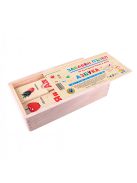 Детски дървен пъзел с българска азбука (60 елемента) EmonaMall - Код W4562