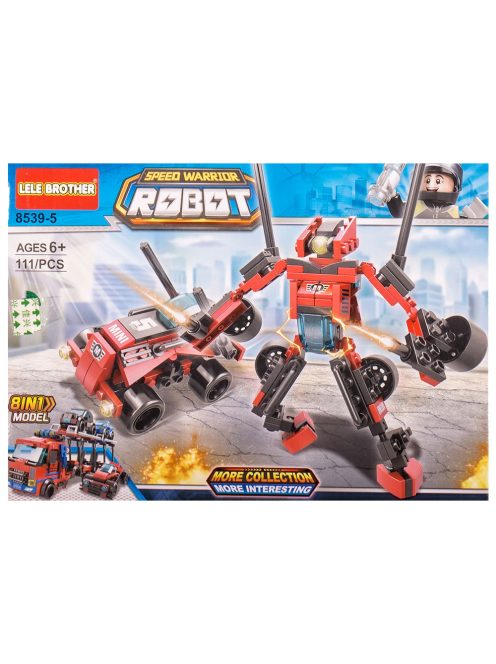 Детски конструктор робот и кола EmonaMall - Код W4680