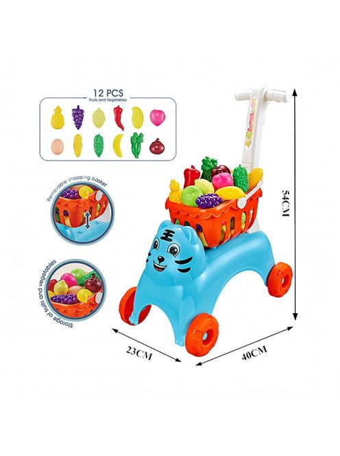 Детска количка за пазаруване с продукти EmonaMall - Код W5019